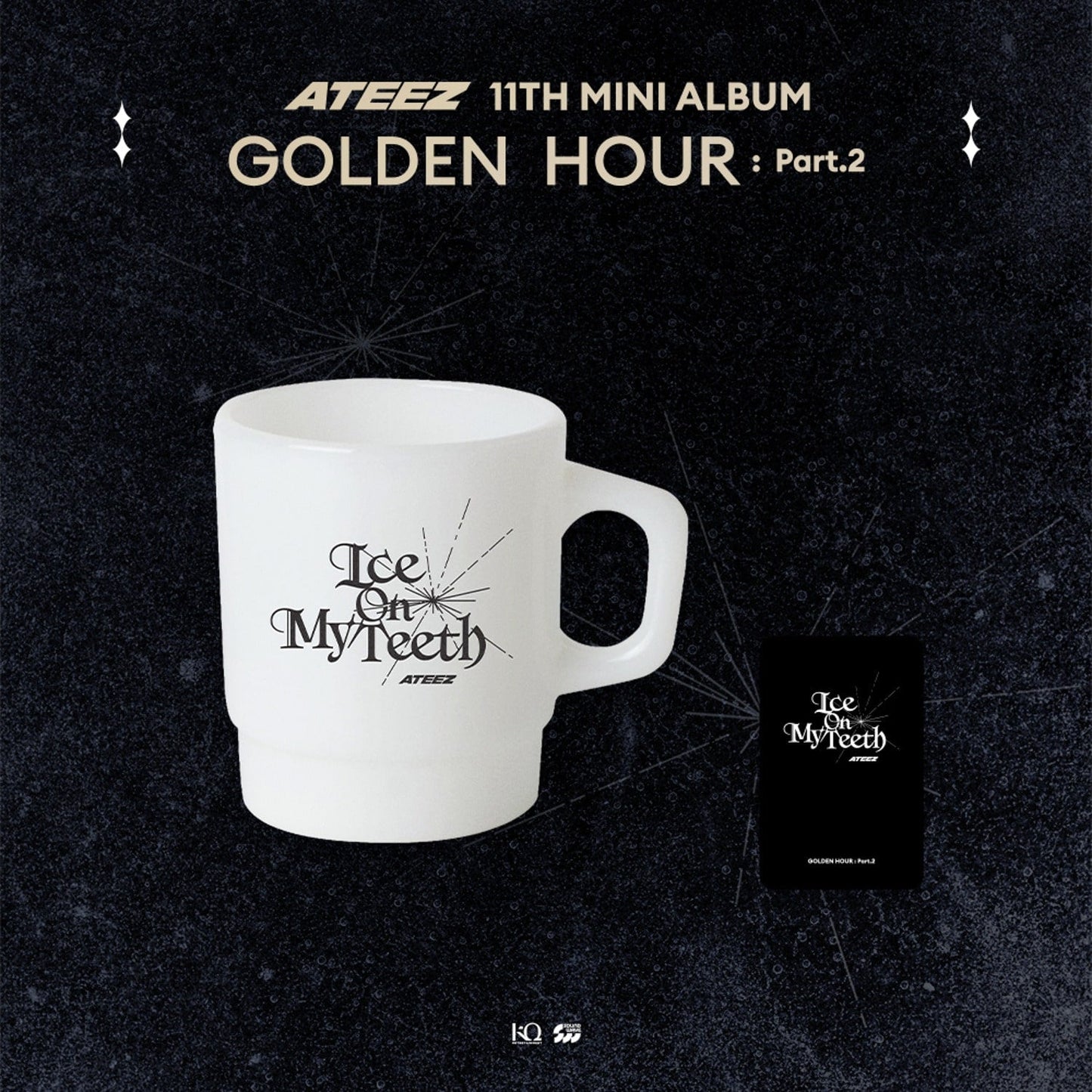 ATEEZ GOLDEN HOUR : Part.2 POP-UP OFFICIAL MD (MILK GLASS)
