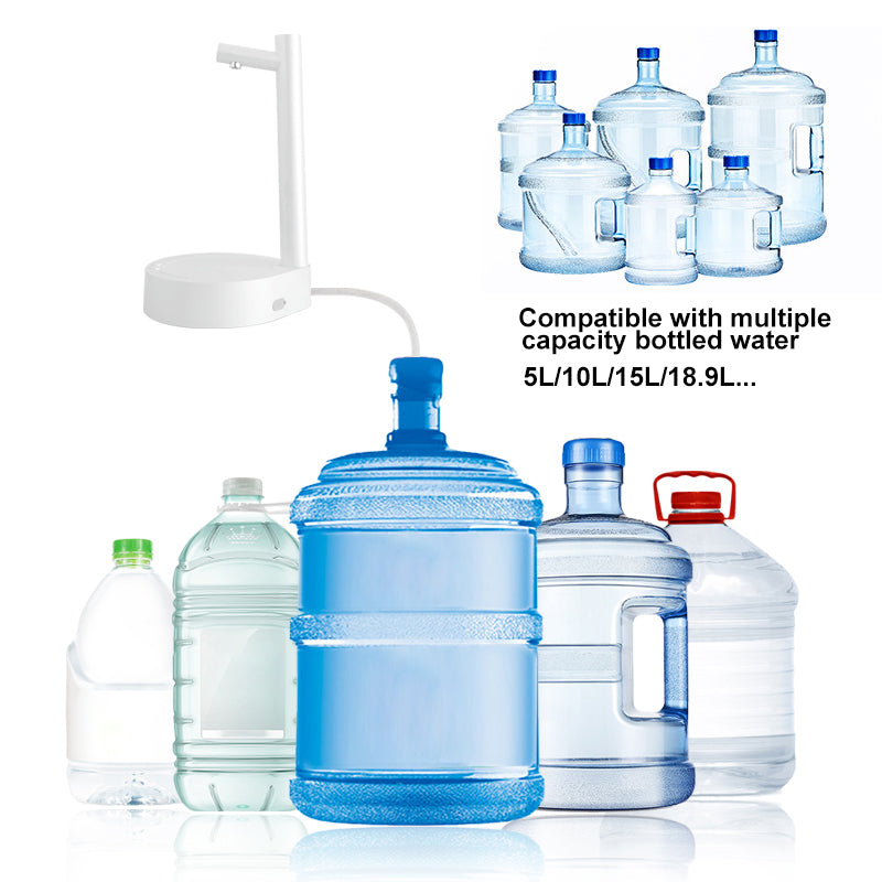 SmartFlow: Rechargeable Electric Water Dispenser for Desks - Automatic Gallon Bottle Pump