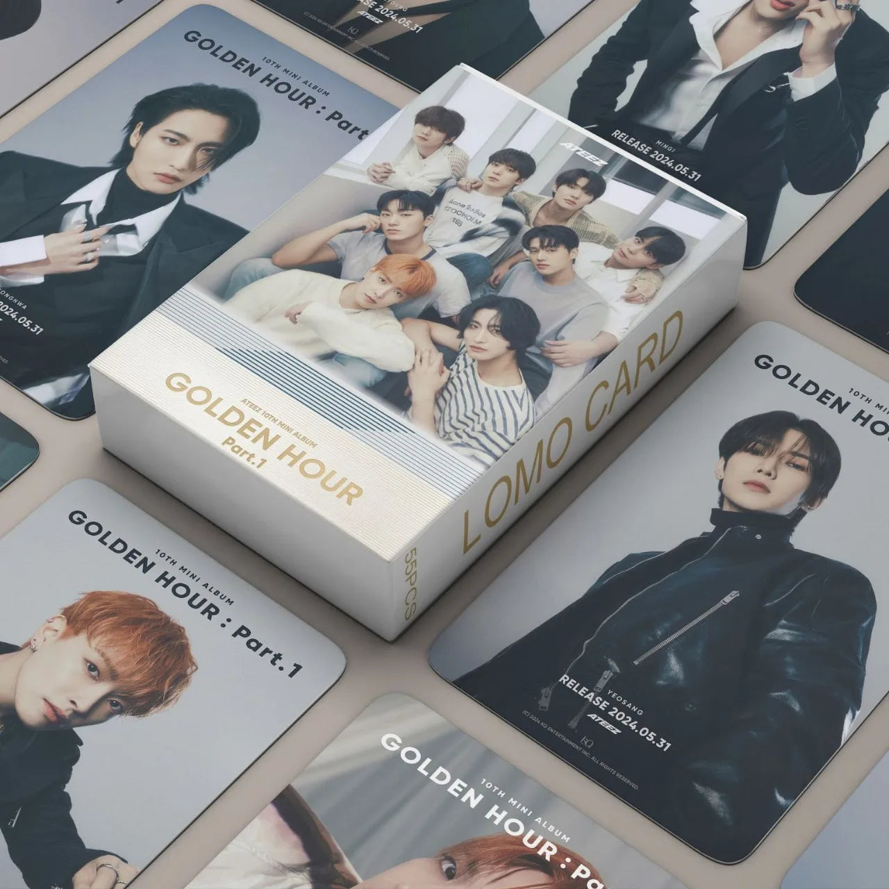 ATEEZ | GOLDEN HOUR : Part.1, THE WORLD EP. FIN: WILL, Limitless, Guerrilla & Paradigm Photo Card Sets (1 Box = 55 Cards! 🫶)