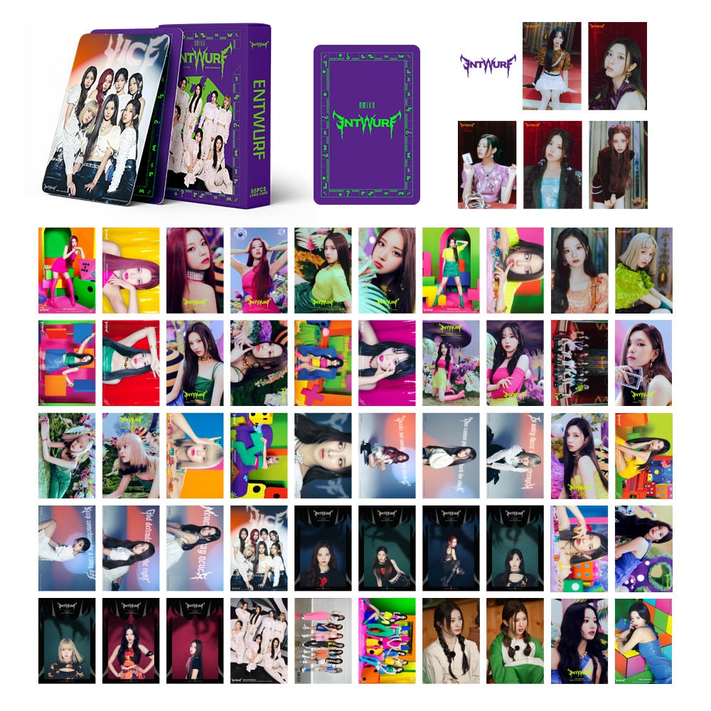 NMIXX | ENTWURF, EXPÉRGO, AD MARE Photo Card Sets - 55 pcs each pack & Sticker Pack - 100 pcs