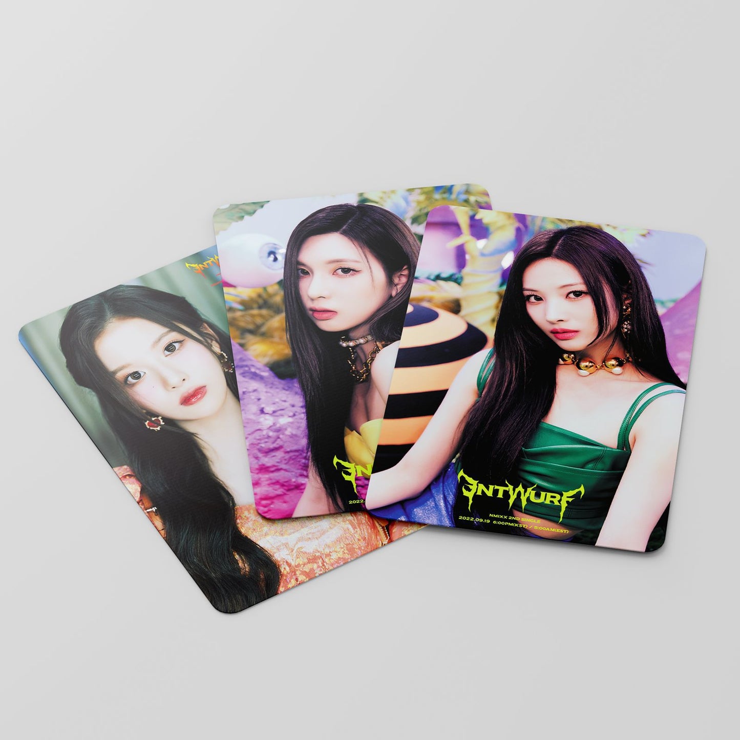 NMIXX | ENTWURF, EXPÉRGO, AD MARE Photo Card Sets - 55 pcs each pack & Sticker Pack - 100 pcs