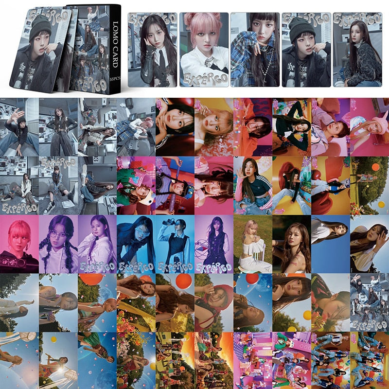 NMIXX | ENTWURF, EXPÉRGO, AD MARE Photo Card Sets - 55 pcs each pack & Sticker Pack - 100 pcs