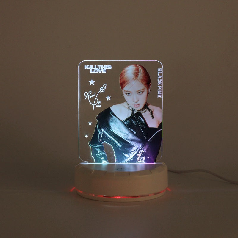BLACKPINK - JISOO, LISA, JENNIE & ROSÉ | LED Desk / Bedside Lamp with USB cable
