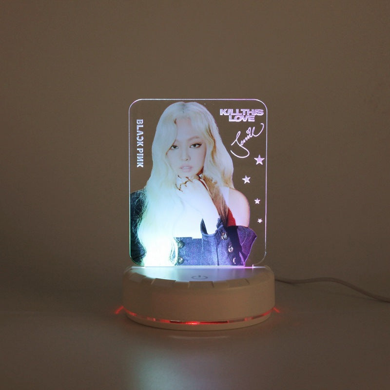 BLACKPINK - JISOO, LISA, JENNIE & ROSÉ | LED Desk / Bedside Lamp with USB cable