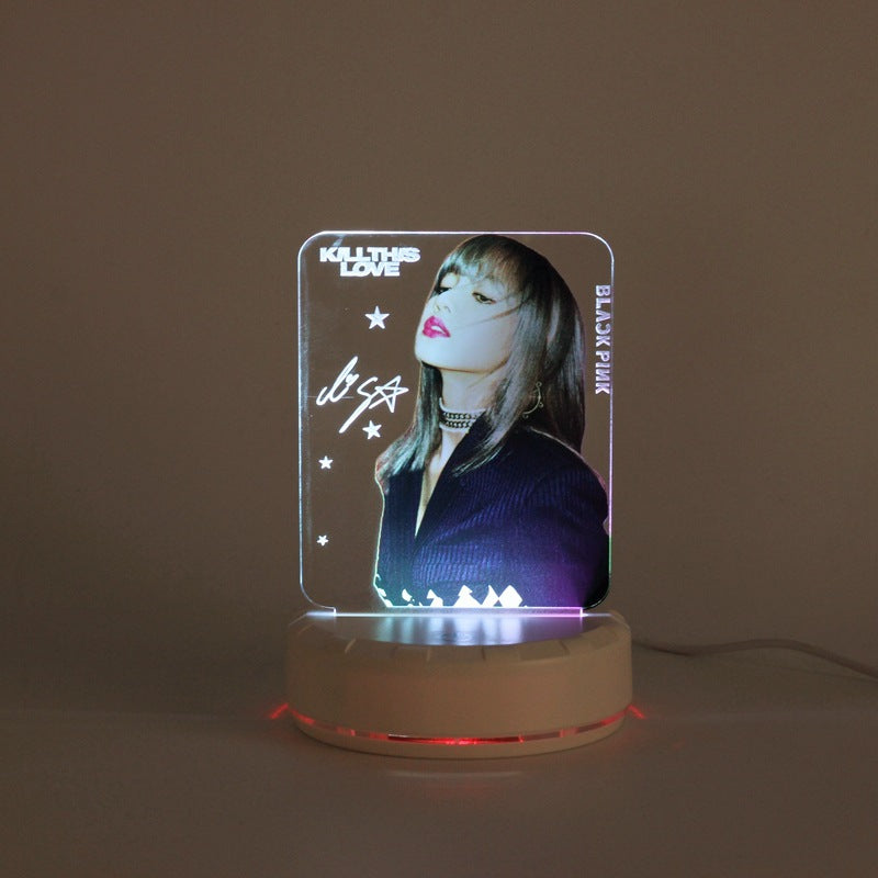 BLACKPINK - JISOO, LISA, JENNIE & ROSÉ | LED Desk / Bedside Lamp with USB cable