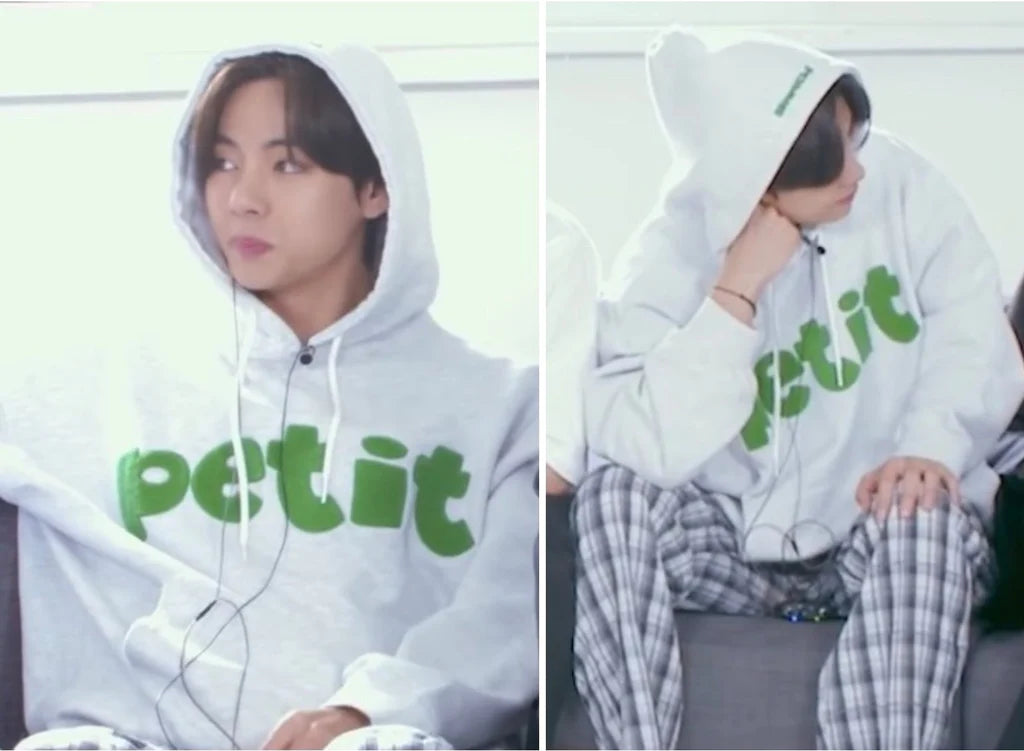 SLOWACID - PETIT Boucle Hoodie (BTS V Taehyung) - Rosé K-Shop