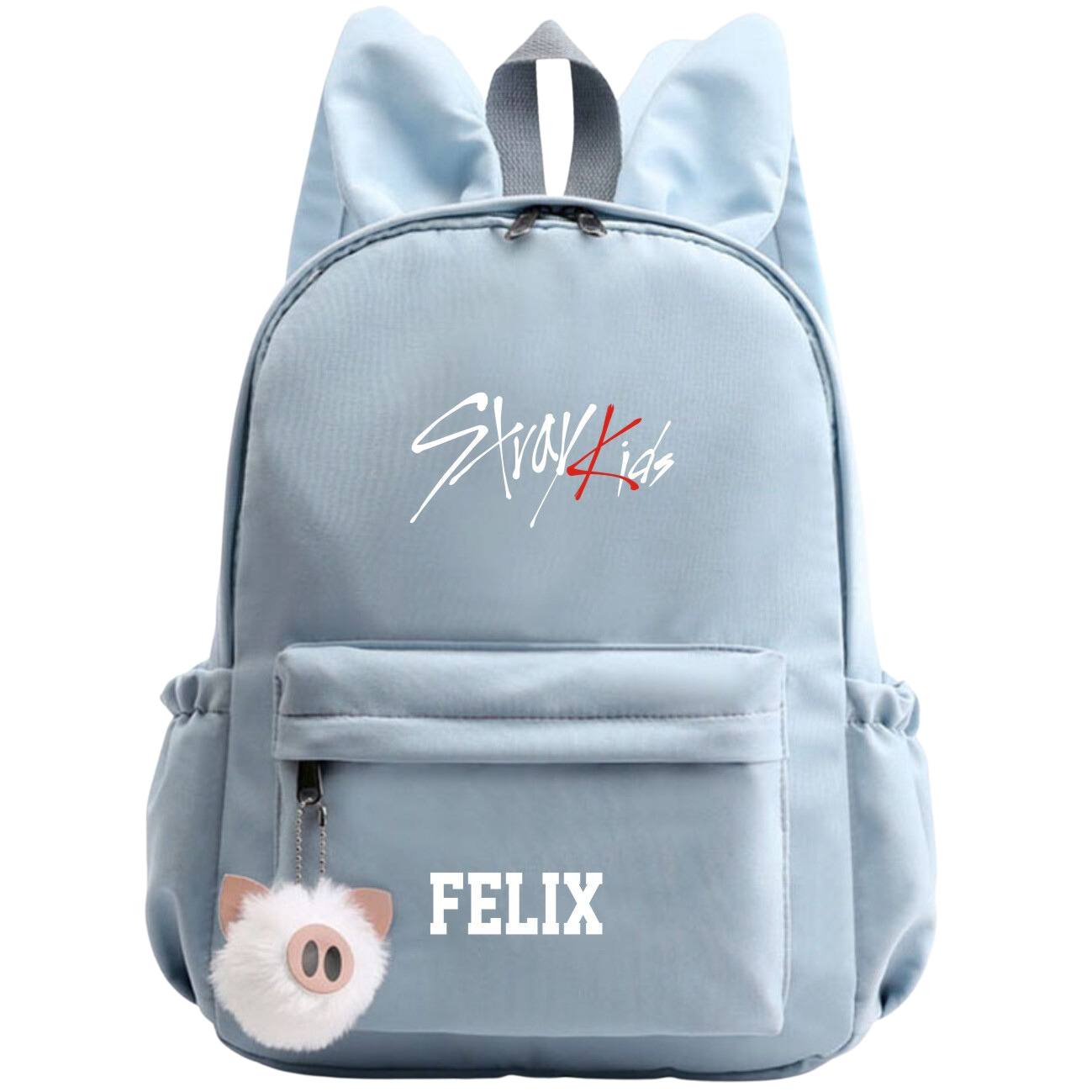 STRAY KIDS | Bunny-Eared School Bag for Loyal STAYs - Boost Your School Vibes with Cute Rabbit Ears: Choose Your Bias & Hop Happily to Class!