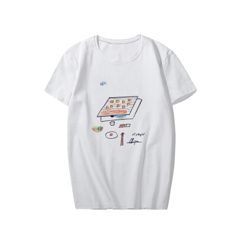 STRAY KIDS Felix, Lee Know, Hyunjin, Bang Chan, I.N, Changbin, Han & Seungmin's Chef's Special T-Shirt - Featuring Personal Hand-Drawn Favorite Food and Signature LIMITED EDITION