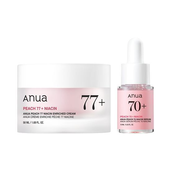 Anua Peach 77 Niacin Enriched Cream 50ml (+Serum 10ml)