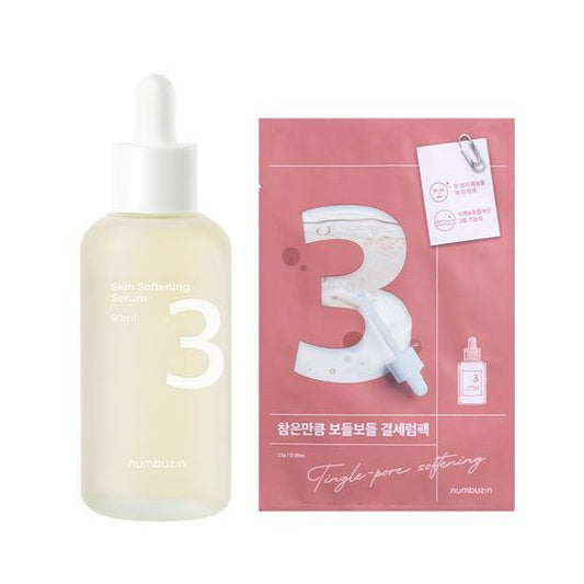 NUMBUZIN No. 3 Skin Softening Serum 80ml Special Set (+ No.3 Sheet Mask)