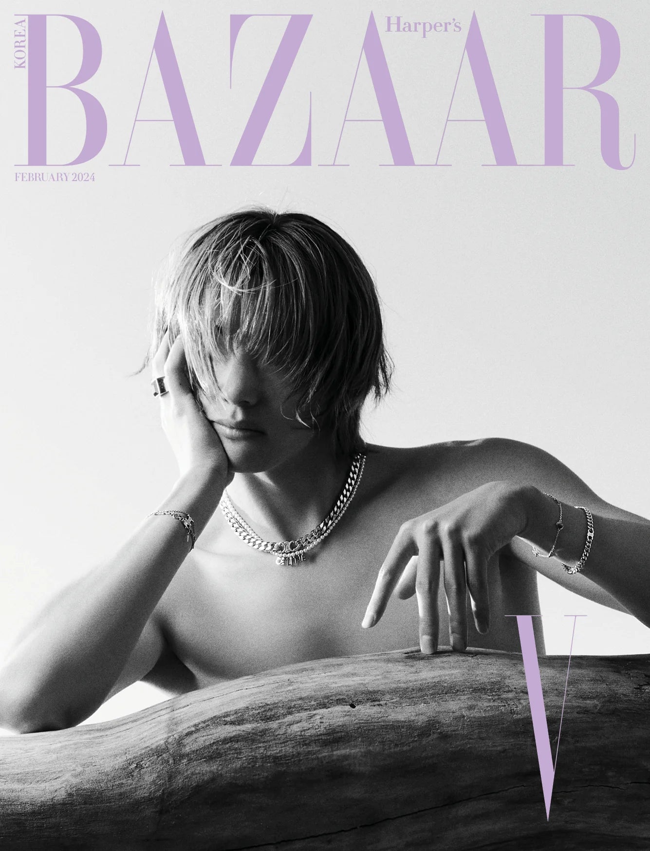 Harper's Bazaar Korea February 2024 | BTS V Cover
