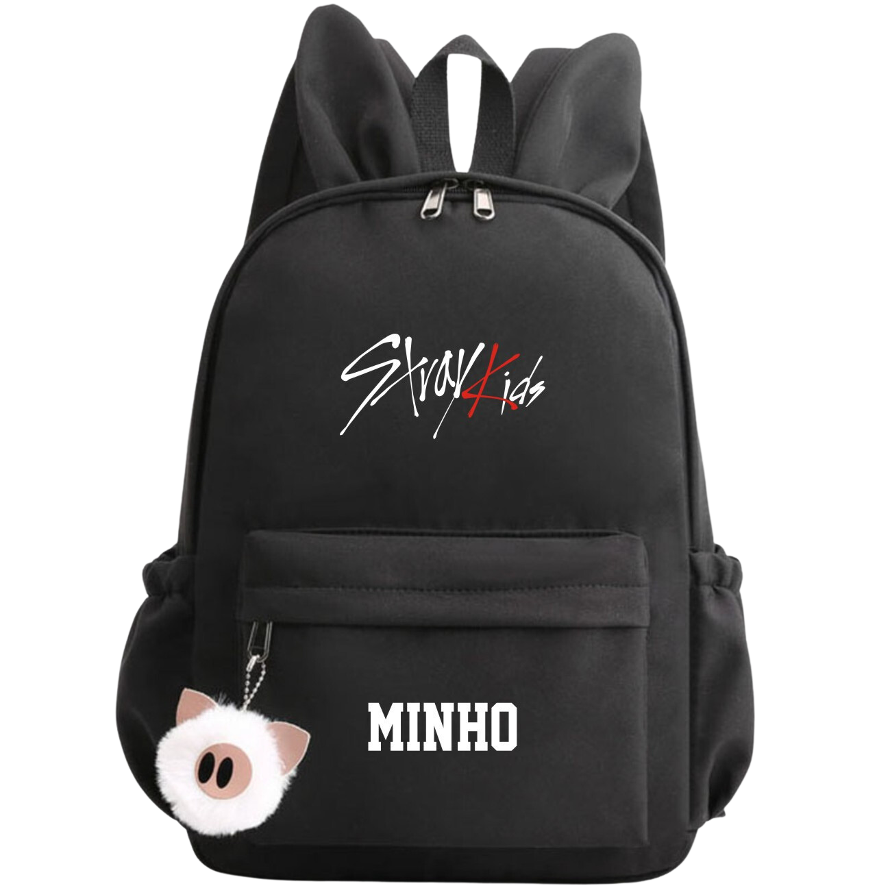 STRAY KIDS | Bunny-Eared School Bag for Loyal STAYs - Boost Your School Vibes with Cute Rabbit Ears: Choose Your Bias & Hop Happily to Class!