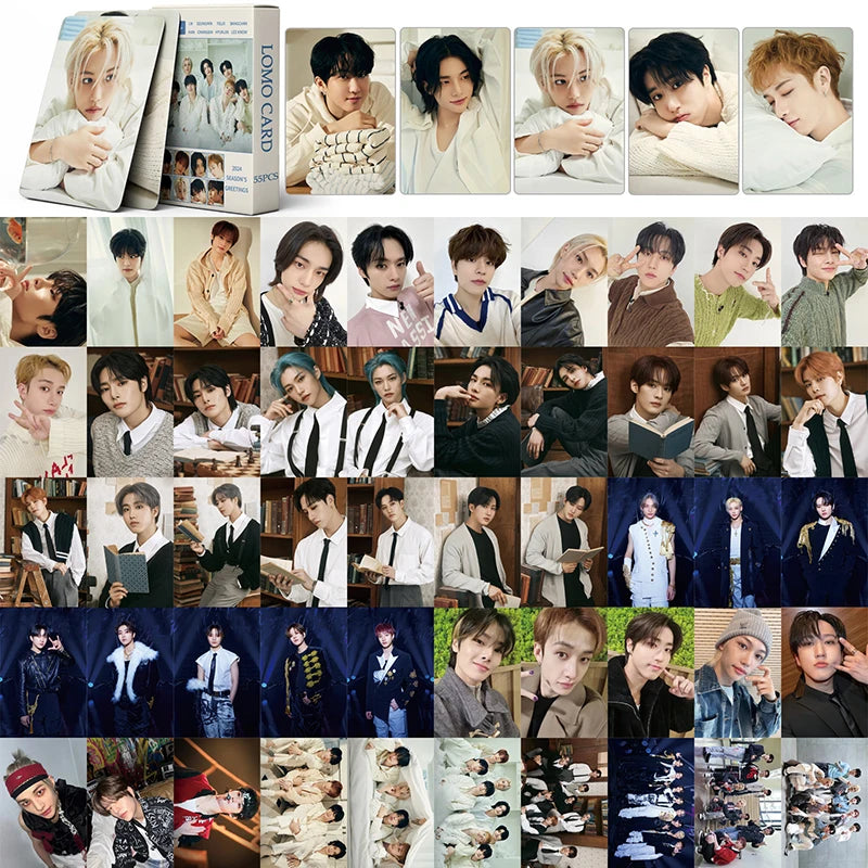 STRAY KIDS | ATE, Magic School, ROCK-STAR, 2024 Season's Greetings, ★★★★★ - 5-Star, MAXIDENT, NO EASY & ODDINARY Photo Card Sets (1 Box = 55 Cards! 🫶)