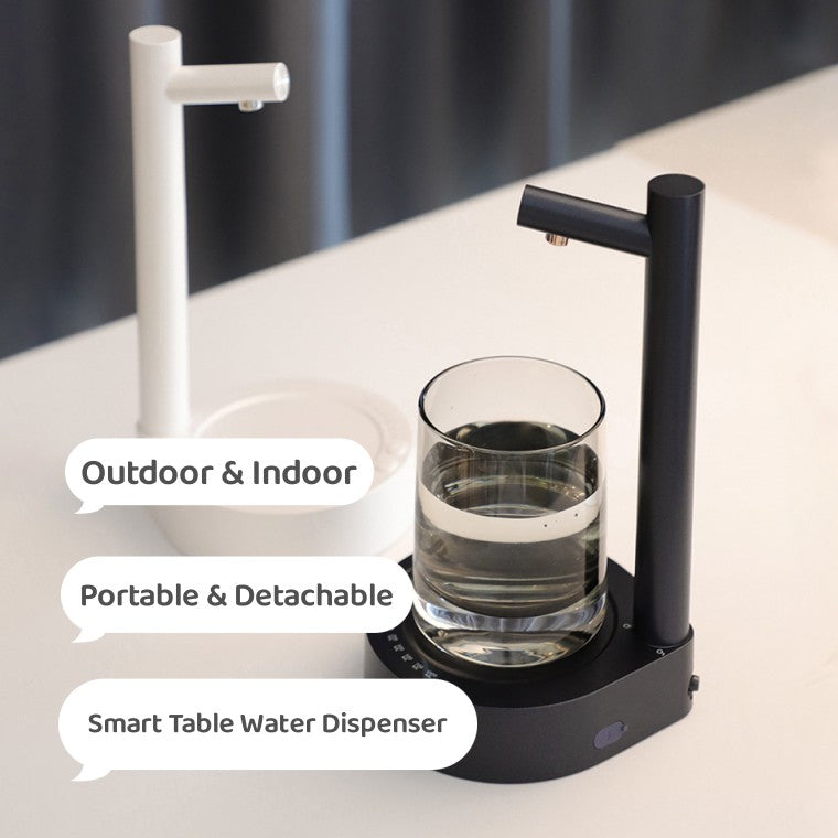 SmartFlow: Rechargeable Electric Water Dispenser for Desks - Automatic Gallon Bottle Pump