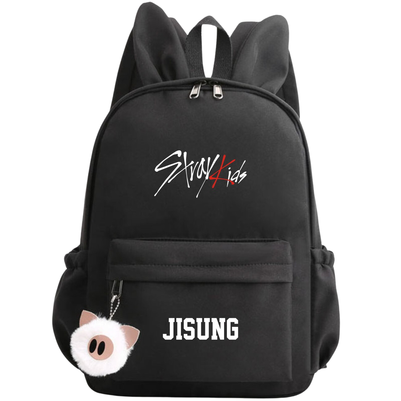 STRAY KIDS | Bunny-Eared School Bag for Loyal STAYs - Boost Your School Vibes with Cute Rabbit Ears: Choose Your Bias & Hop Happily to Class!