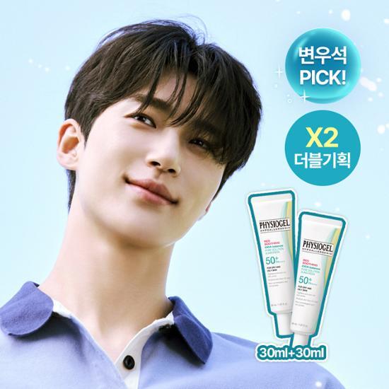 (BYEON WOO SEOK's Pick) PHYSIOGEL RED SOOTHING CICA PORE SUNSCREEN 30ml (+30ml)