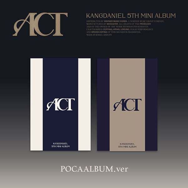 KANG DANIEL | ACT (5th Mini Album) POCA ALBUM ver.