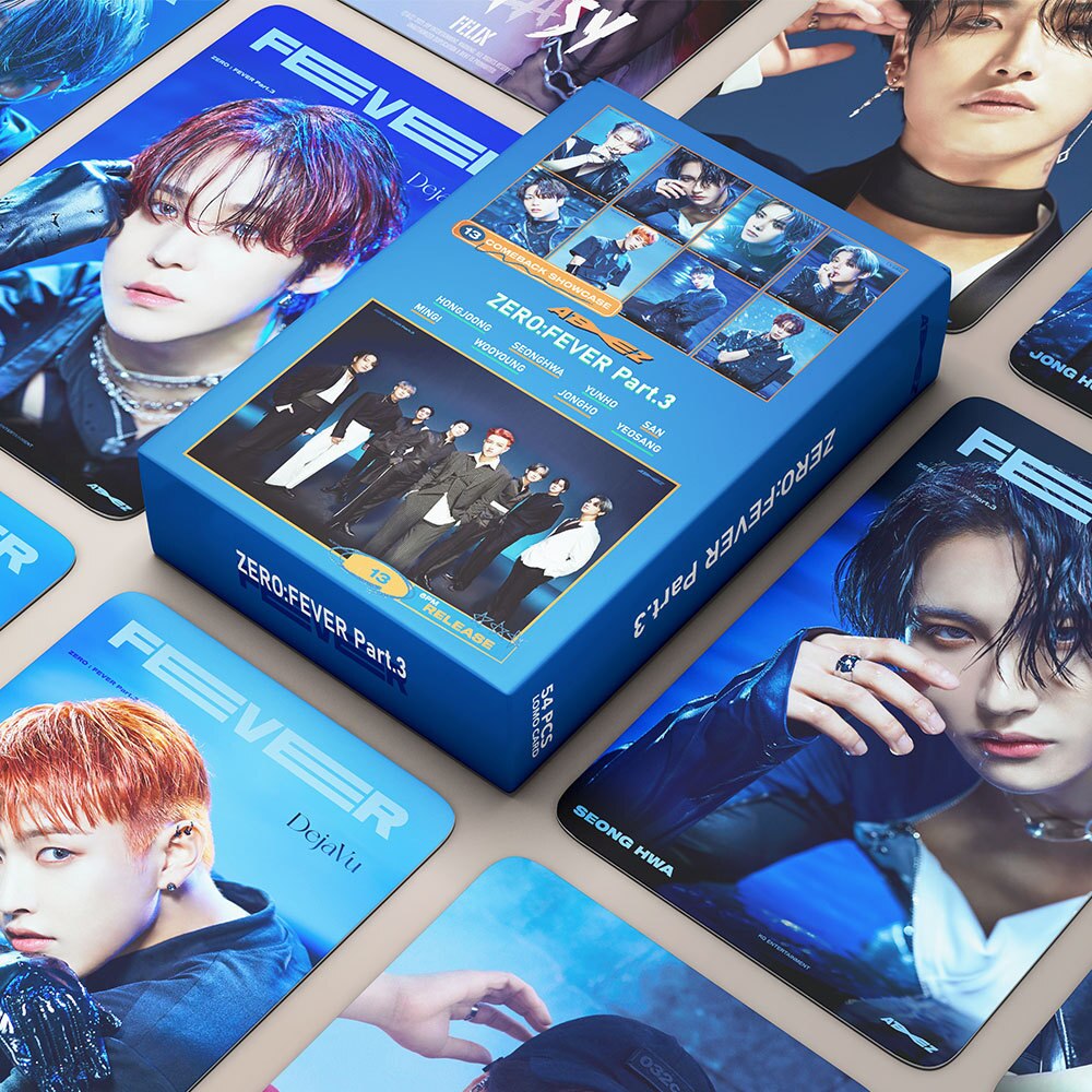 ATEEZ | THE WORLD EP. FIN: WILL, THE WORLD EP.2 : OUTLAW, BEYOND,  Limitless, Guerrilla, Zero: Fever Part.3 & Paradigm Photo Card Sets (1 Box  = 55 