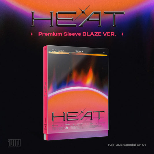 (G)I-DLE - HEAT (Special Album) Premium Sleeve | BLAZE ver. & FLARE ver.