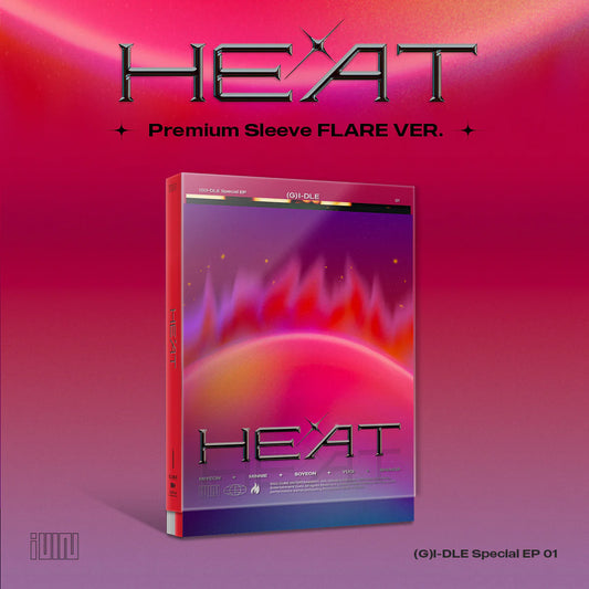 (G)I-DLE - HEAT (Special Album) Premium Sleeve | BLAZE ver. & FLARE ver.