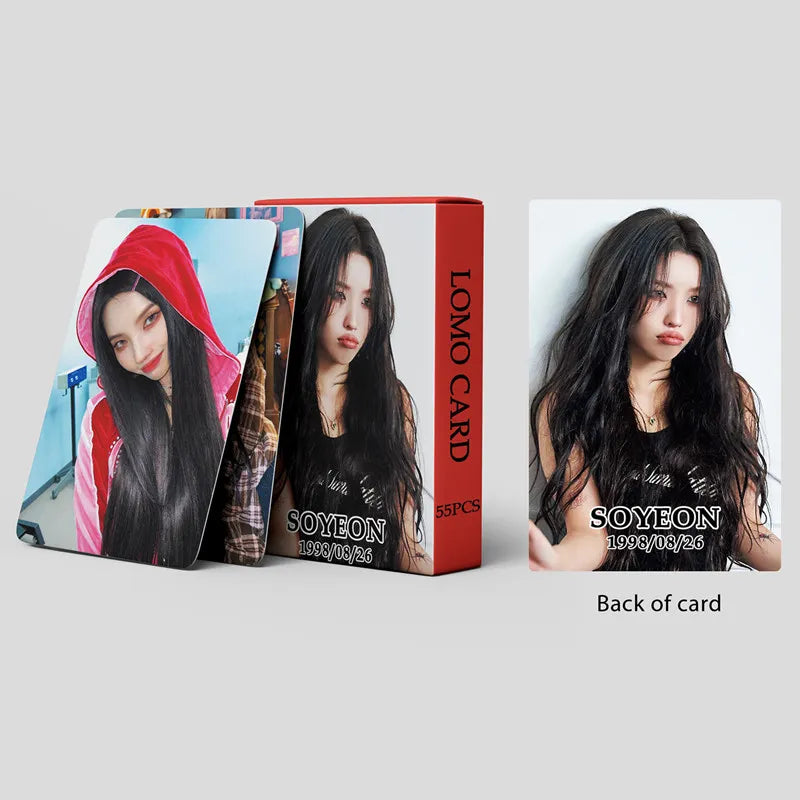 (G)I-DLE | I Feel, I Never Die, I DO, Just Me ( )I-dle, I Love, I Am Free-ty, 2023 Season's Greetings "Blooming Day" Photo Card Sets (1 Box = 55 Cards! 🫶)