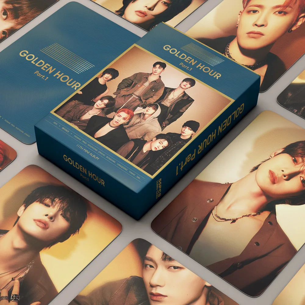 ATEEZ | GOLDEN HOUR : Part.1, THE WORLD EP. FIN: WILL, Limitless, Guerrilla & Paradigm Photo Card Sets (1 Box = 55 Cards! 🫶)