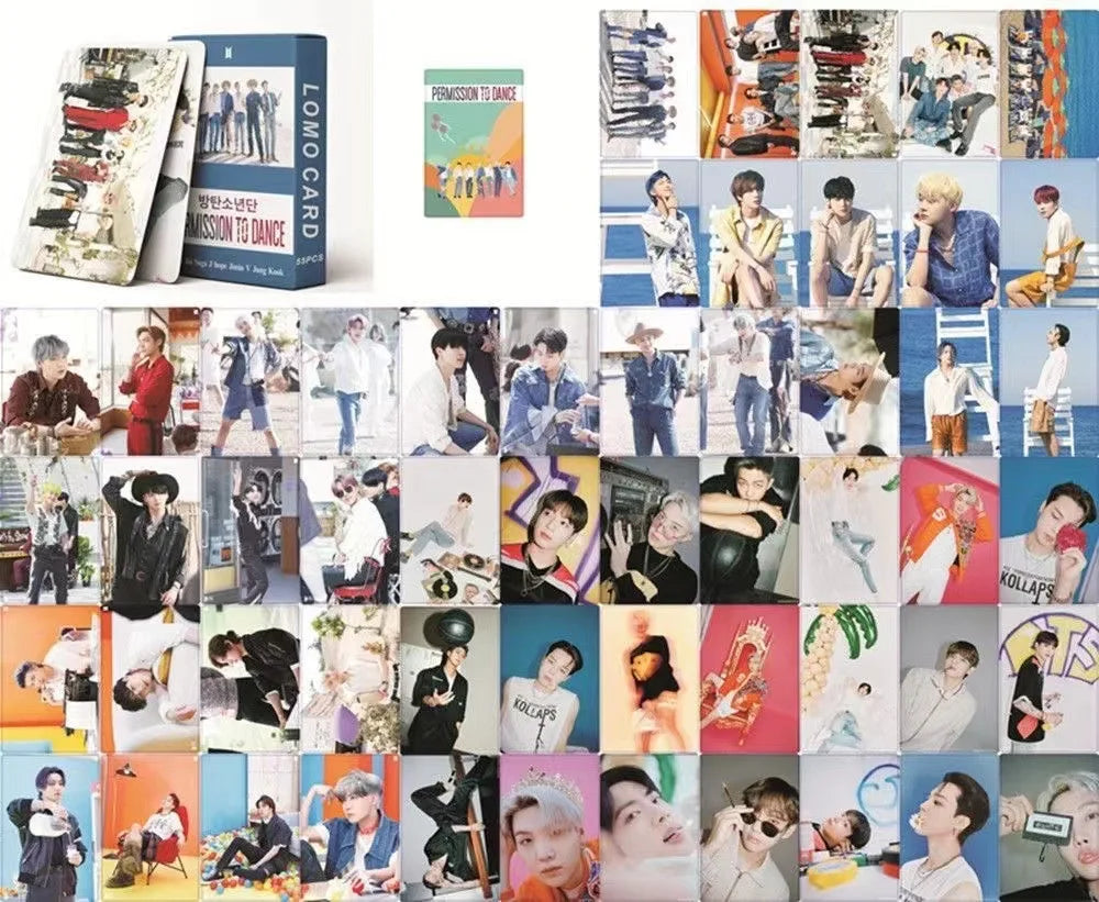 BTS | Golden, Layover, FACE, Jack In The Box, Road to D-Day, The Astronaut, PROOF, Yet To Come, Me, Myself, and Jimin, Jung Kook, V, Jin, RM, Suga, j-hope Photo Card Sets (1 Box = 55 Cards! 🫶)