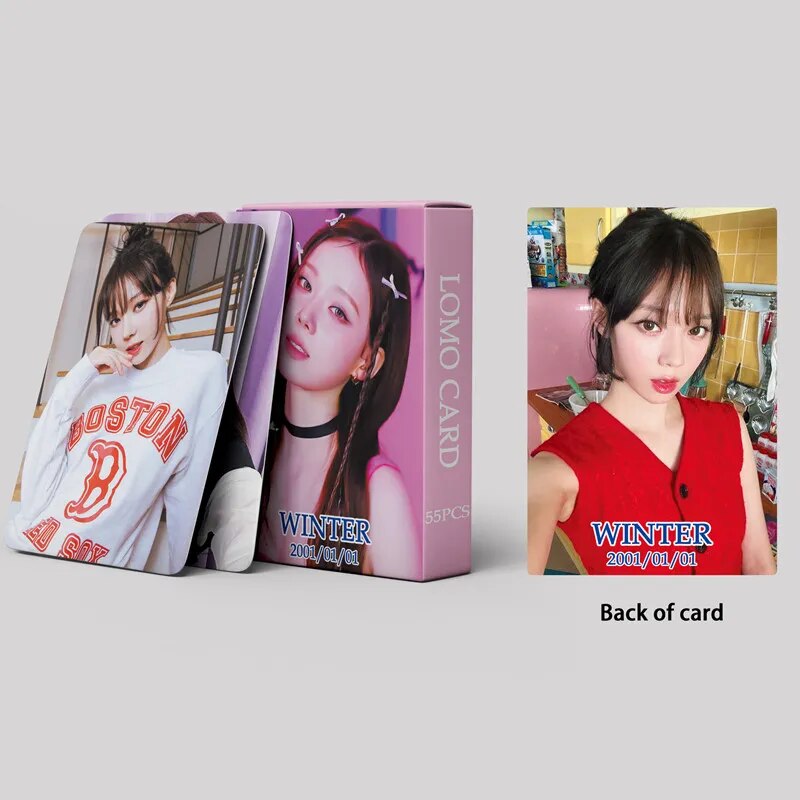 aespa | My World, SYNK : HYPER LINE, Better Things, Girls, ILLUSION Photo Card Sets (1 Box = 55 Cards! 🫶)