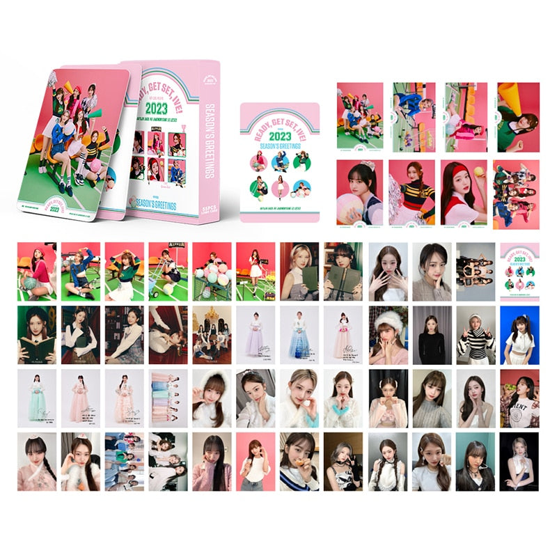 IVE | WAVE, After Like, ELEVEN, LOVE DIVE, I'VE SUMMER, Lovely Vacation, The Prom Queens, I've Ive & 2023 Season's Greetings Photo Card Sets (1 Box = 55 Cards! 🫶)