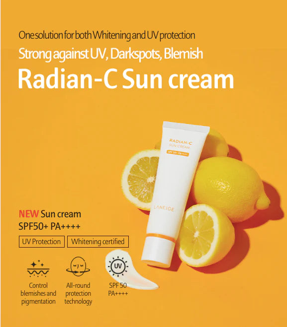 LANEIGE Radian-C Sun Cream SPF50+/PA++++ 50ml