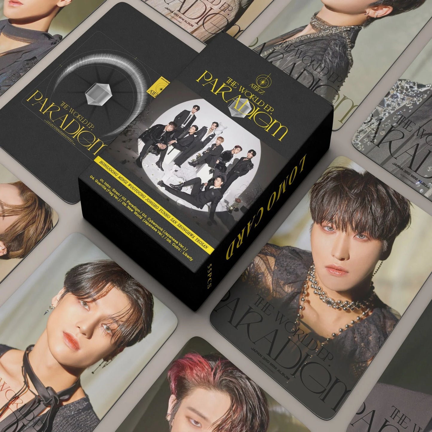 ATEEZ | GOLDEN HOUR : Part.1, THE WORLD EP. FIN: WILL, Limitless, Guerrilla & Paradigm Photo Card Sets (1 Box = 55 Cards! 🫶)