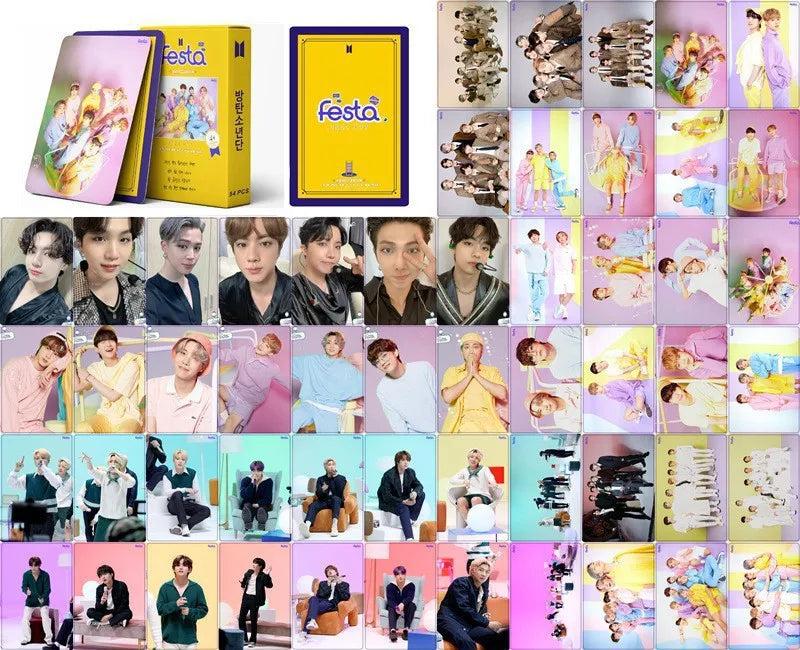 BTS | Golden, Layover, FACE, Jack In The Box, Road to D-Day, The Astronaut, PROOF, Yet To Come, Me, Myself, and Jimin, Jung Kook, V, Jin, RM, Suga, j-hope Photo Card Sets (1 Box = 55 Cards! 🫶)