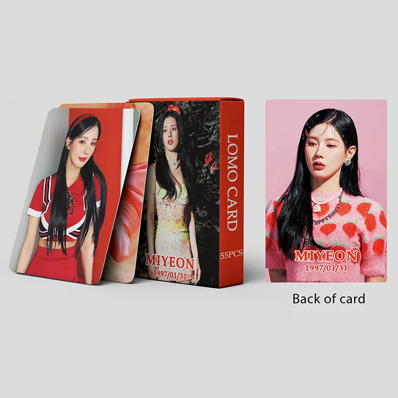 (G)I-DLE | I Feel, I Never Die, I DO, Just Me ( )I-dle, I Love, I Am Free-ty, 2023 Season's Greetings "Blooming Day" Photo Card Sets (1 Box = 55 Cards! 🫶)