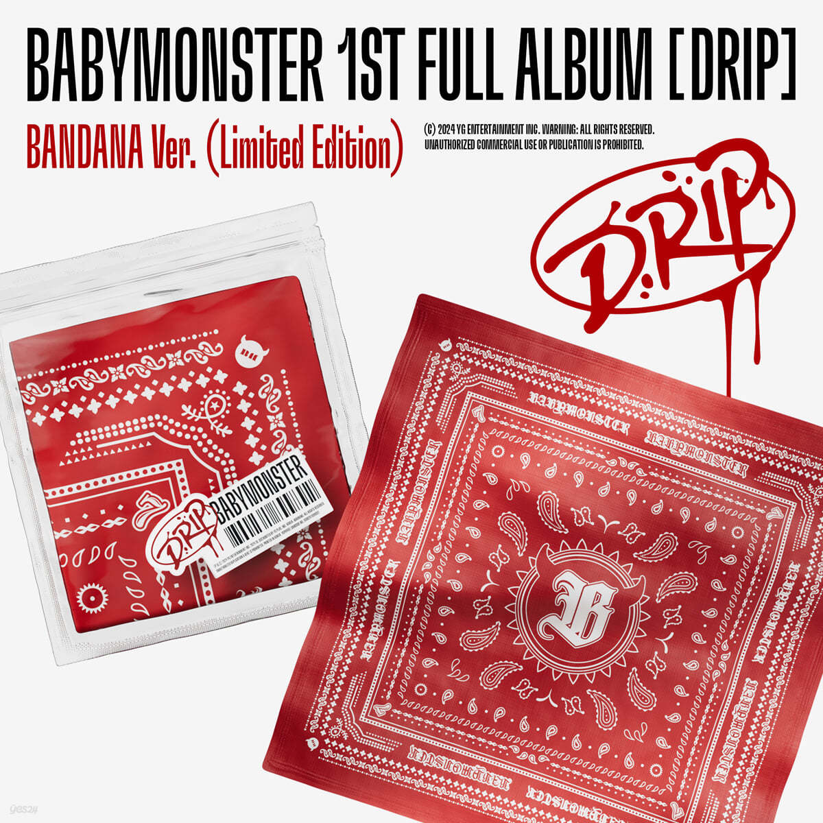 BABYMONSTER | DRIP (1st Full Album) BANDANA ver. LIMITED EDITION