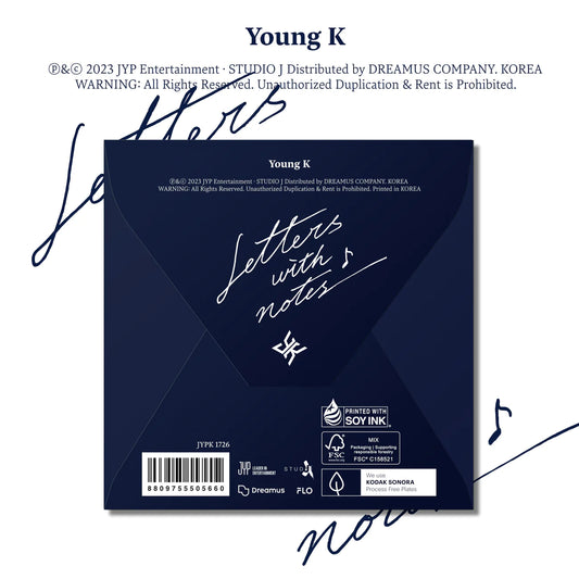 Young K (DAY6) | Letters with notes (1st Album) Digipack Ver.