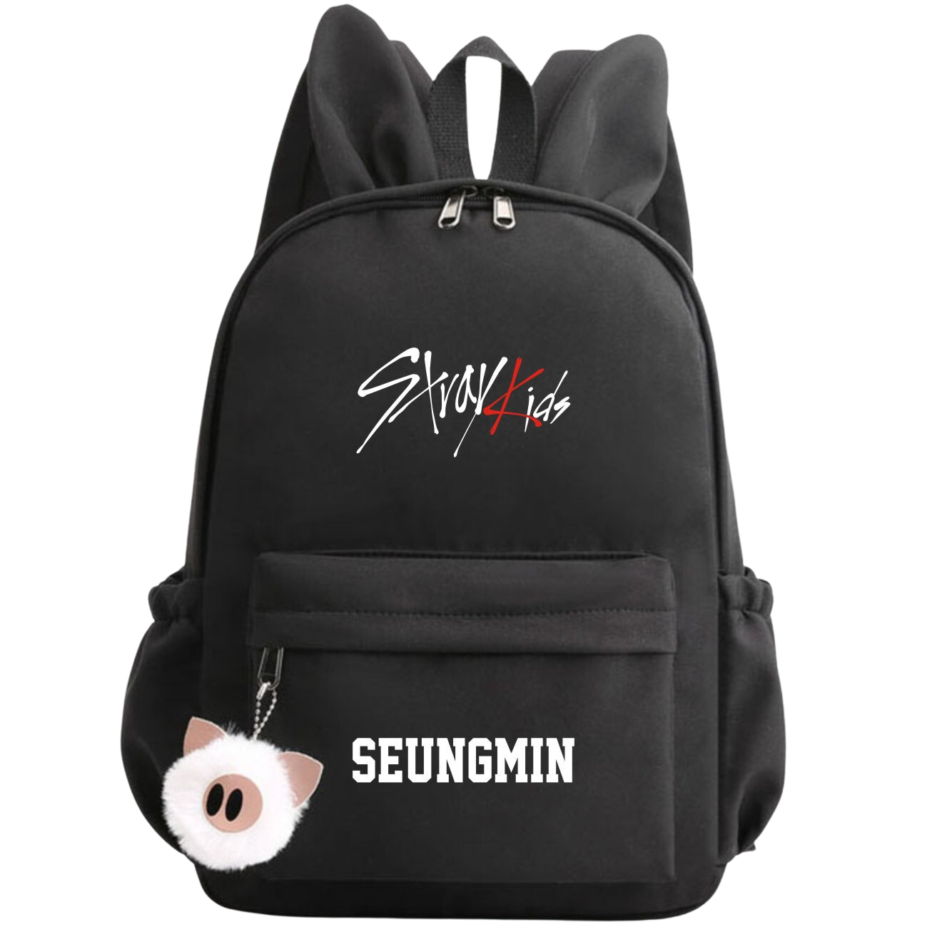 STRAY KIDS | Bunny-Eared School Bag for Loyal STAYs - Boost Your School Vibes with Cute Rabbit Ears: Choose Your Bias & Hop Happily to Class!