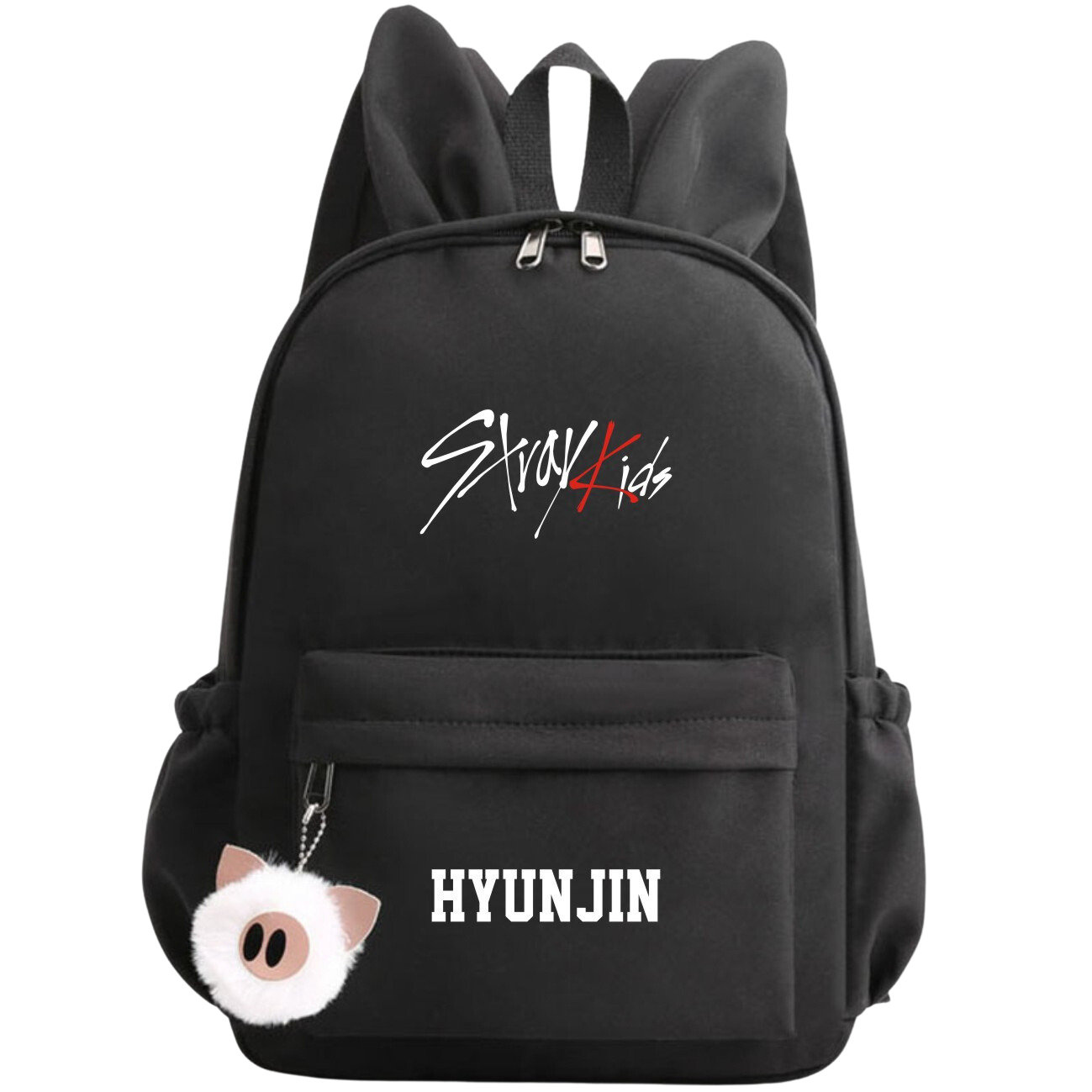 STRAY KIDS | Bunny-Eared School Bag for Loyal STAYs - Boost Your School Vibes with Cute Rabbit Ears: Choose Your Bias & Hop Happily to Class!