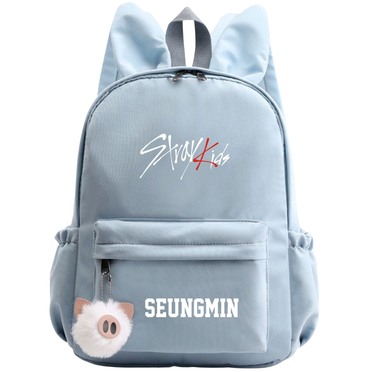 STRAY KIDS | Bunny-Eared School Bag for Loyal STAYs - Boost Your School Vibes with Cute Rabbit Ears: Choose Your Bias & Hop Happily to Class!