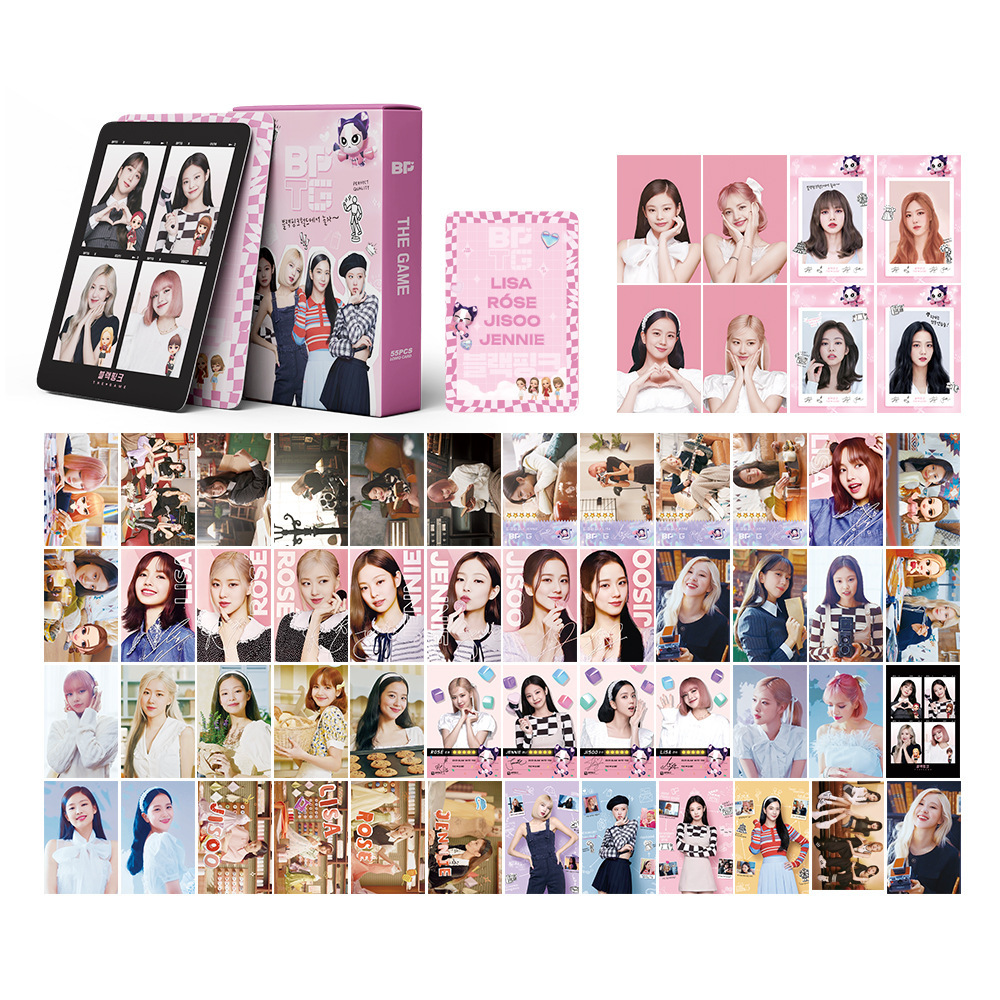 BLACKPINK | THE GAME, 7th Anniversary, JISOO 'ME', Coachella, BORN PINK, Pink Venom, THE ALBUM, LALISA, Summer Diary, Welcoming Collection Photo Card Sets (1 Box = 55 Cards! 🫶)