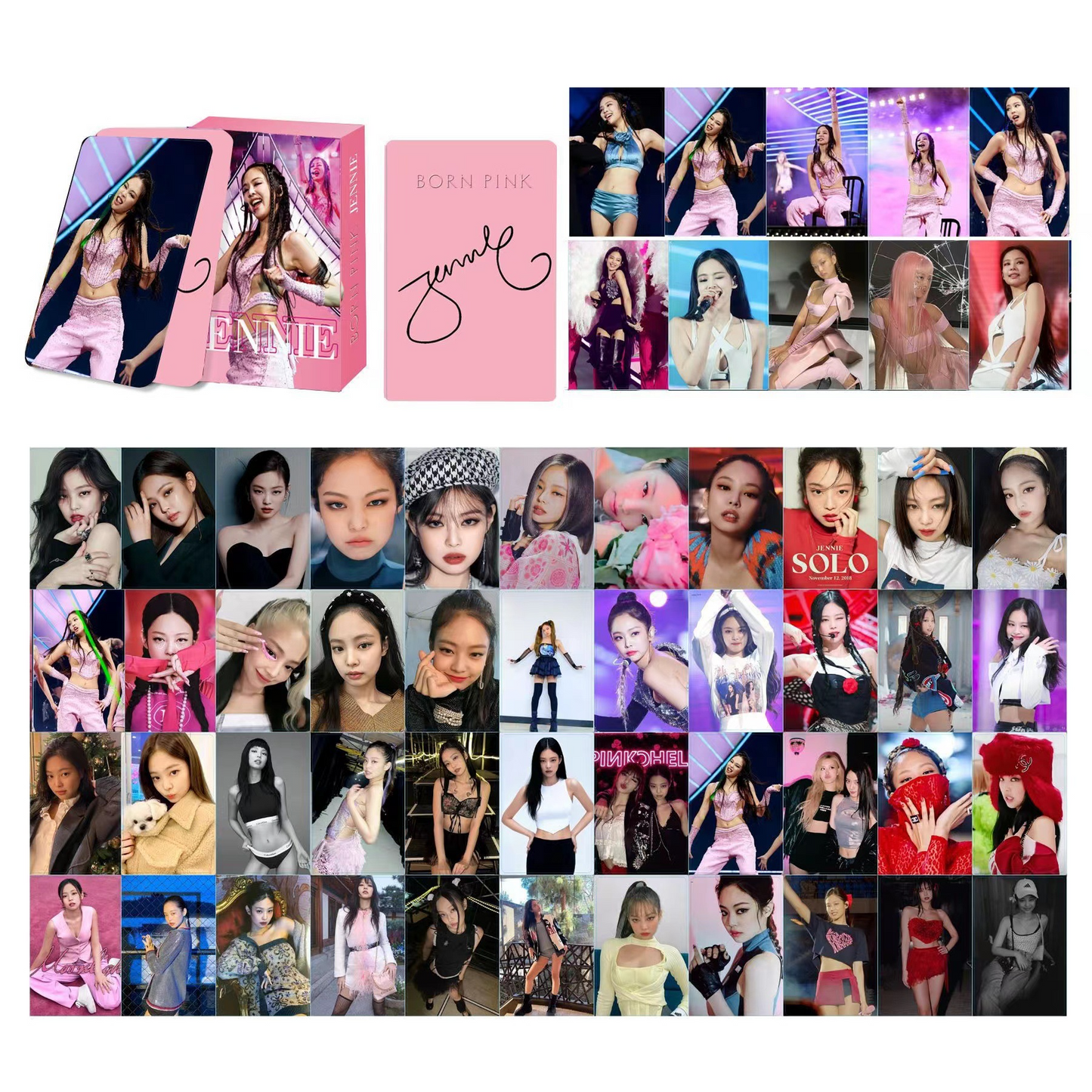 BLACKPINK | THE GAME, 7th Anniversary, JISOO 'ME', Coachella, BORN PINK, Pink Venom, THE ALBUM, LALISA, Summer Diary, Welcoming Collection Photo Card Sets (1 Box = 55 Cards! 🫶)