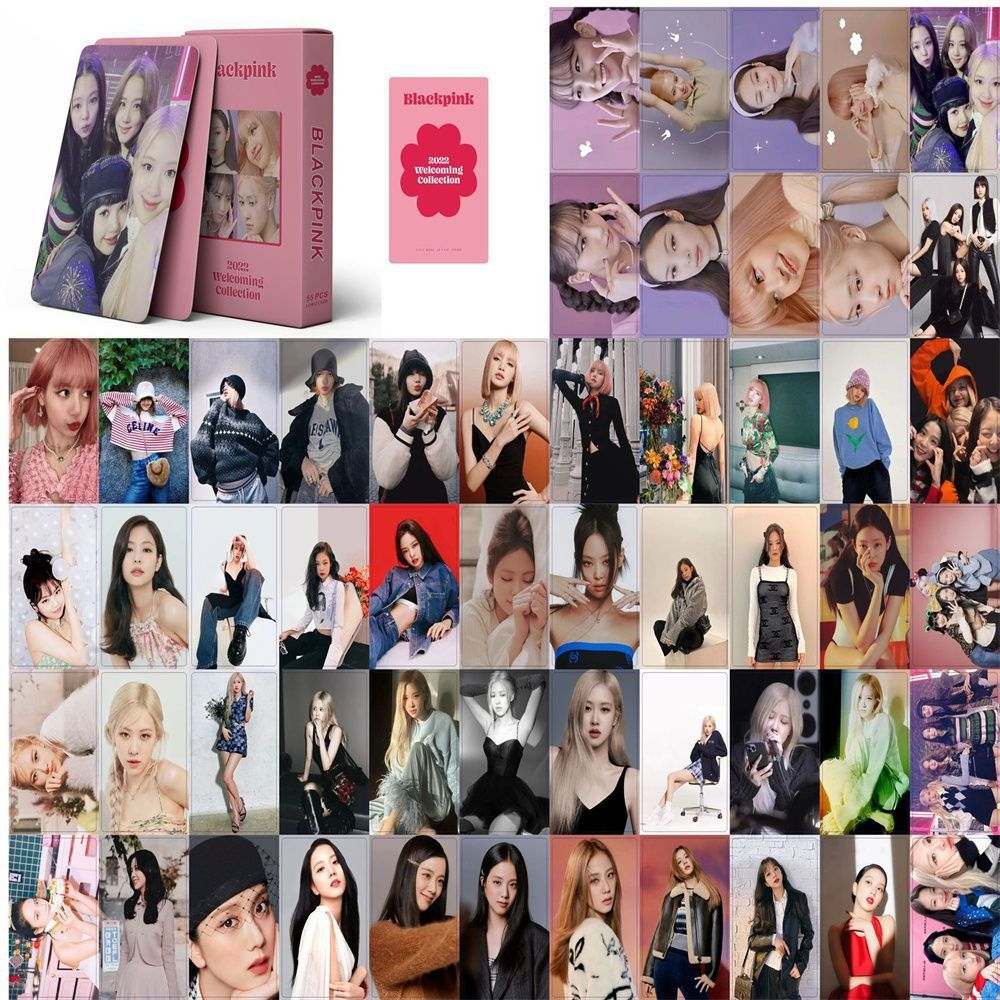 BLACKPINK | THE GAME, 7th Anniversary, JISOO 'ME', Coachella, BORN PINK, Pink Venom, THE ALBUM, LALISA, Summer Diary, Welcoming Collection Photo Card Sets (1 Box = 55 Cards! 🫶)