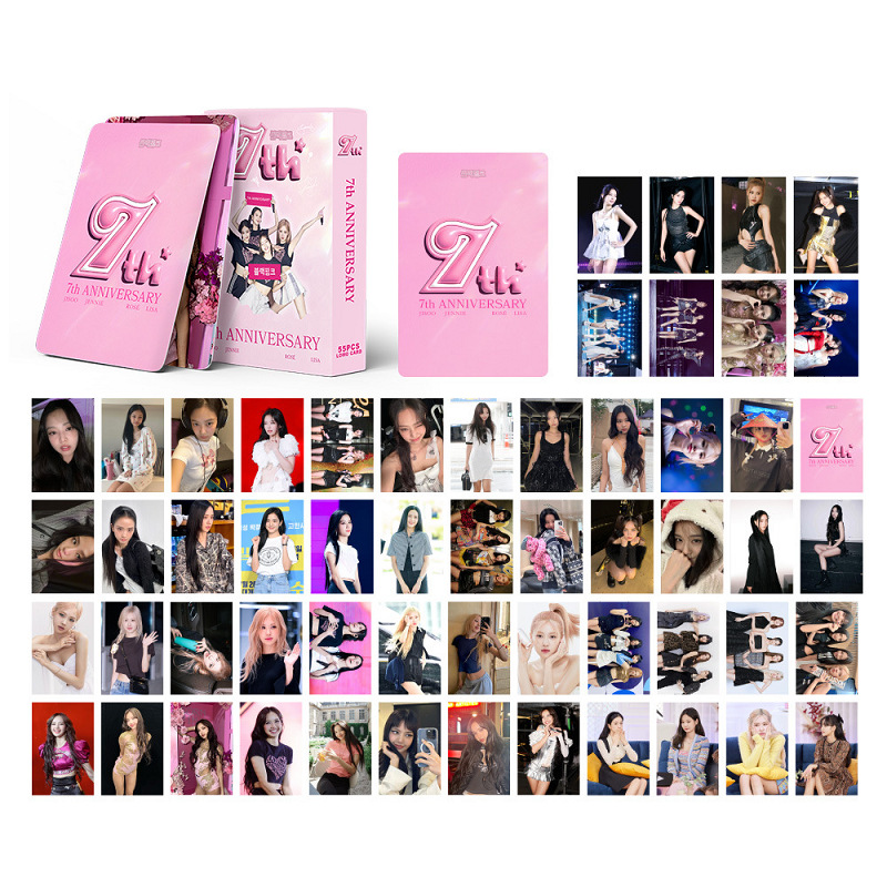 BLACKPINK | THE GAME, 7th Anniversary, JISOO 'ME', Coachella, BORN PINK, Pink Venom, THE ALBUM, LALISA, Summer Diary, Welcoming Collection Photo Card Sets (1 Box = 55 Cards! 🫶)