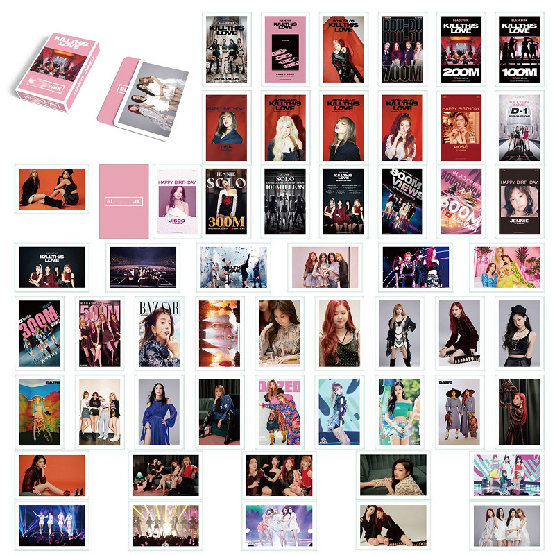 BLACKPINK | THE GAME, 7th Anniversary, JISOO 'ME', Coachella, BORN PINK, Pink Venom, THE ALBUM, LALISA, Summer Diary, Welcoming Collection Photo Card Sets (1 Box = 55 Cards! 🫶)