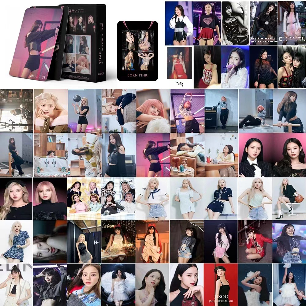 BLACKPINK | THE GAME, 7th Anniversary, JISOO 'ME', Coachella, BORN PINK, Pink Venom, THE ALBUM, LALISA, Summer Diary, Welcoming Collection Photo Card Sets (1 Box = 55 Cards! 🫶)