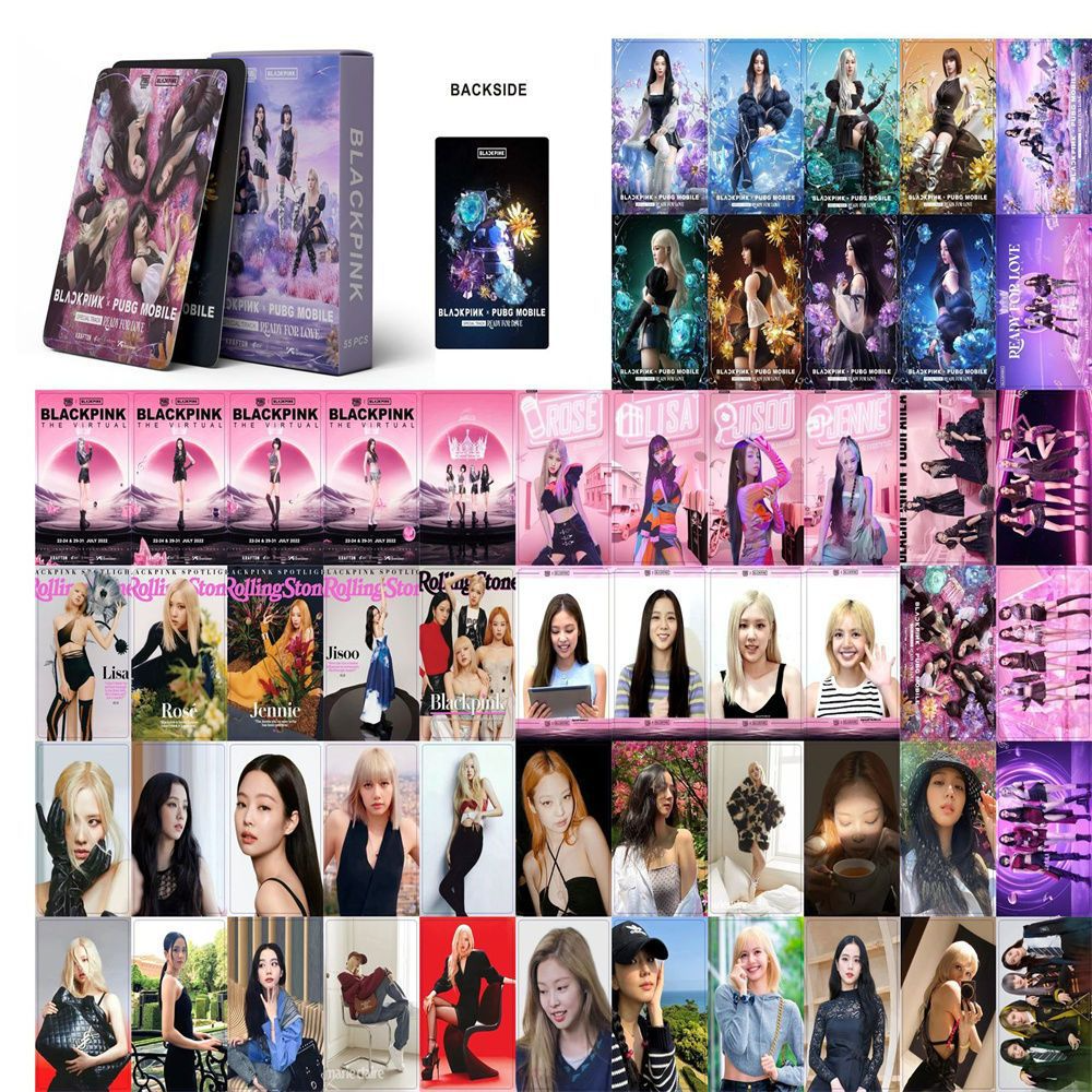 BLACKPINK | THE GAME, 7th Anniversary, JISOO 'ME', Coachella, BORN PINK, Pink Venom, THE ALBUM, LALISA, Summer Diary, Welcoming Collection Photo Card Sets (1 Box = 55 Cards! 🫶)