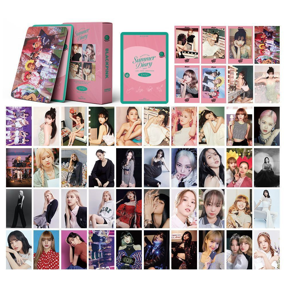 BLACKPINK | THE GAME, 7th Anniversary, JISOO 'ME', Coachella, BORN PINK, Pink Venom, THE ALBUM, LALISA, Summer Diary, Welcoming Collection Photo Card Sets (1 Box = 55 Cards! 🫶)