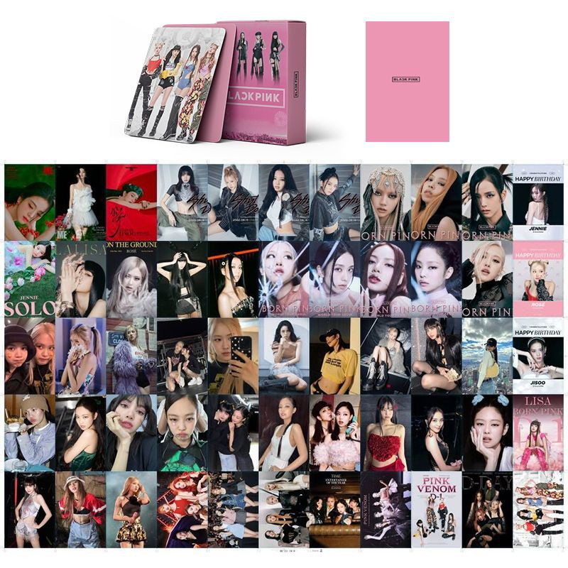 BLACKPINK | THE GAME, 7th Anniversary, JISOO 'ME', Coachella, BORN PINK, Pink Venom, THE ALBUM, LALISA, Summer Diary, Welcoming Collection Photo Card Sets (1 Box = 55 Cards! 🫶)