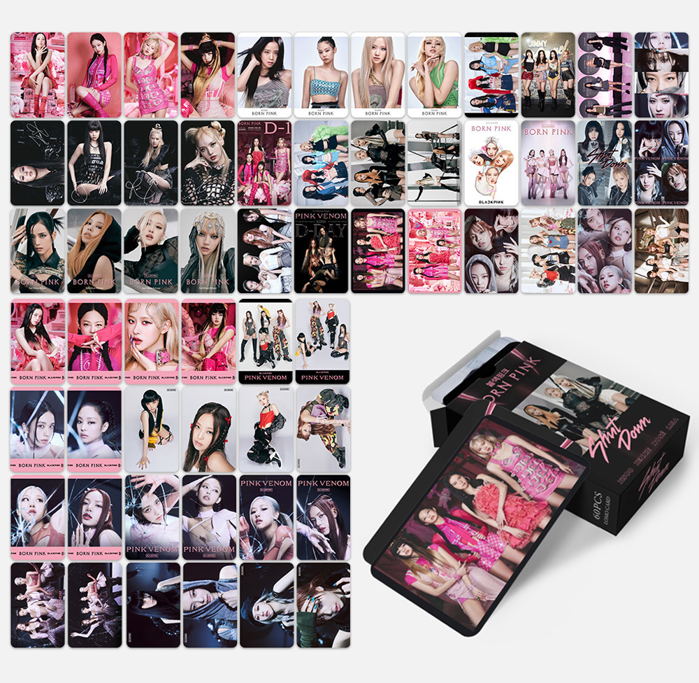 BLACKPINK | THE GAME, 7th Anniversary, JISOO 'ME', Coachella, BORN PINK, Pink Venom, THE ALBUM, LALISA, Summer Diary, Welcoming Collection Photo Card Sets (1 Box = 55 Cards! 🫶)