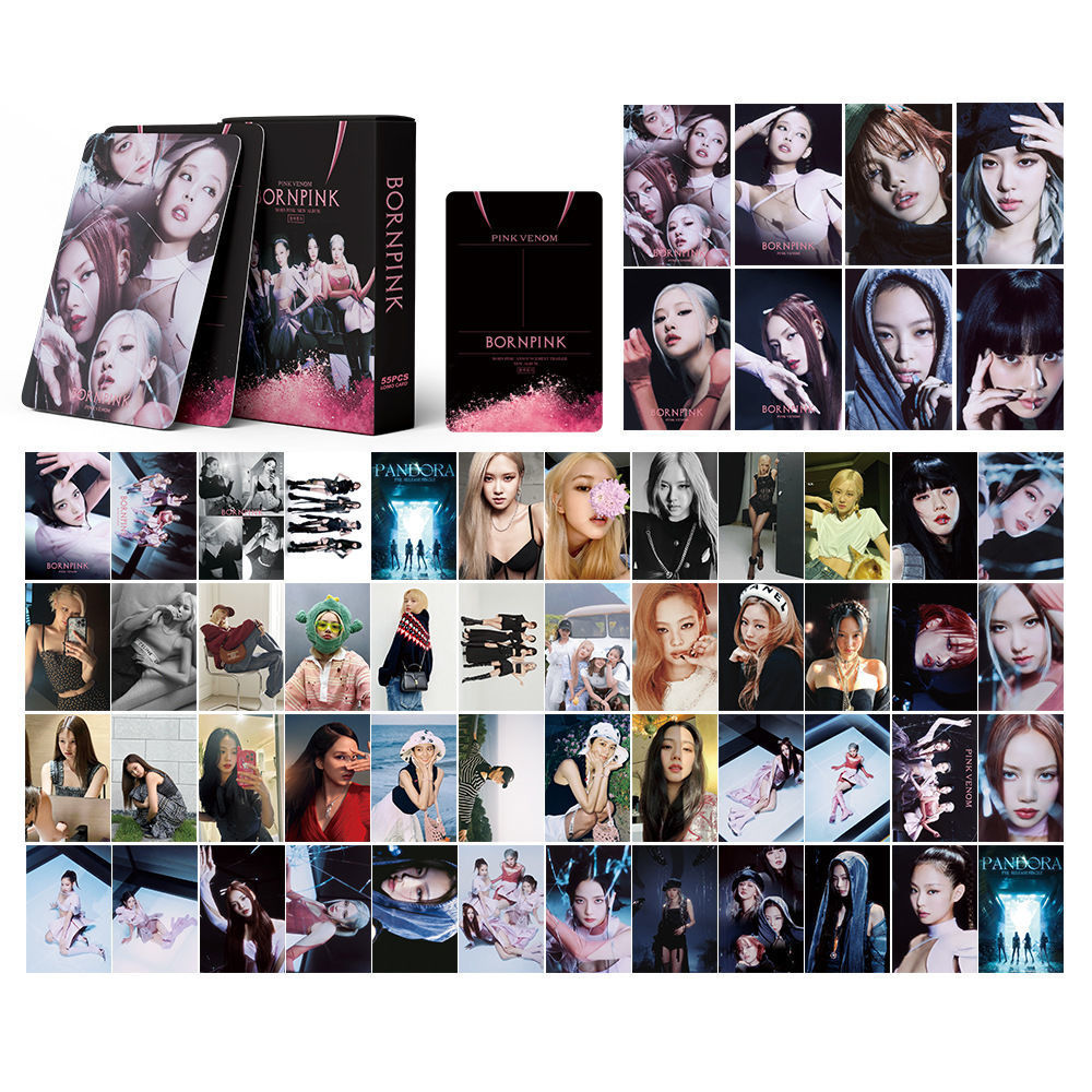 BLACKPINK | THE GAME, 7th Anniversary, JISOO 'ME', Coachella, BORN PINK, Pink Venom, THE ALBUM, LALISA, Summer Diary, Welcoming Collection Photo Card Sets (1 Box = 55 Cards! 🫶)