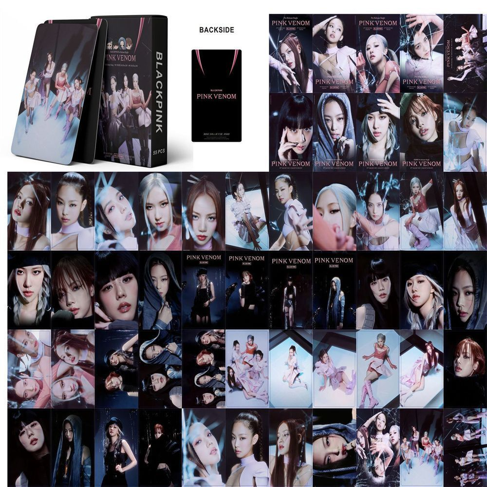 BLACKPINK | THE GAME, 7th Anniversary, JISOO 'ME', Coachella, BORN PINK, Pink Venom, THE ALBUM, LALISA, Summer Diary, Welcoming Collection Photo Card Sets (1 Box = 55 Cards! 🫶)